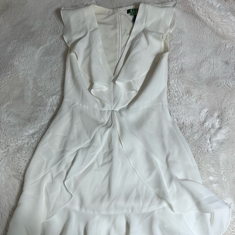 BCBGMaxAzria White Plunge Sundress